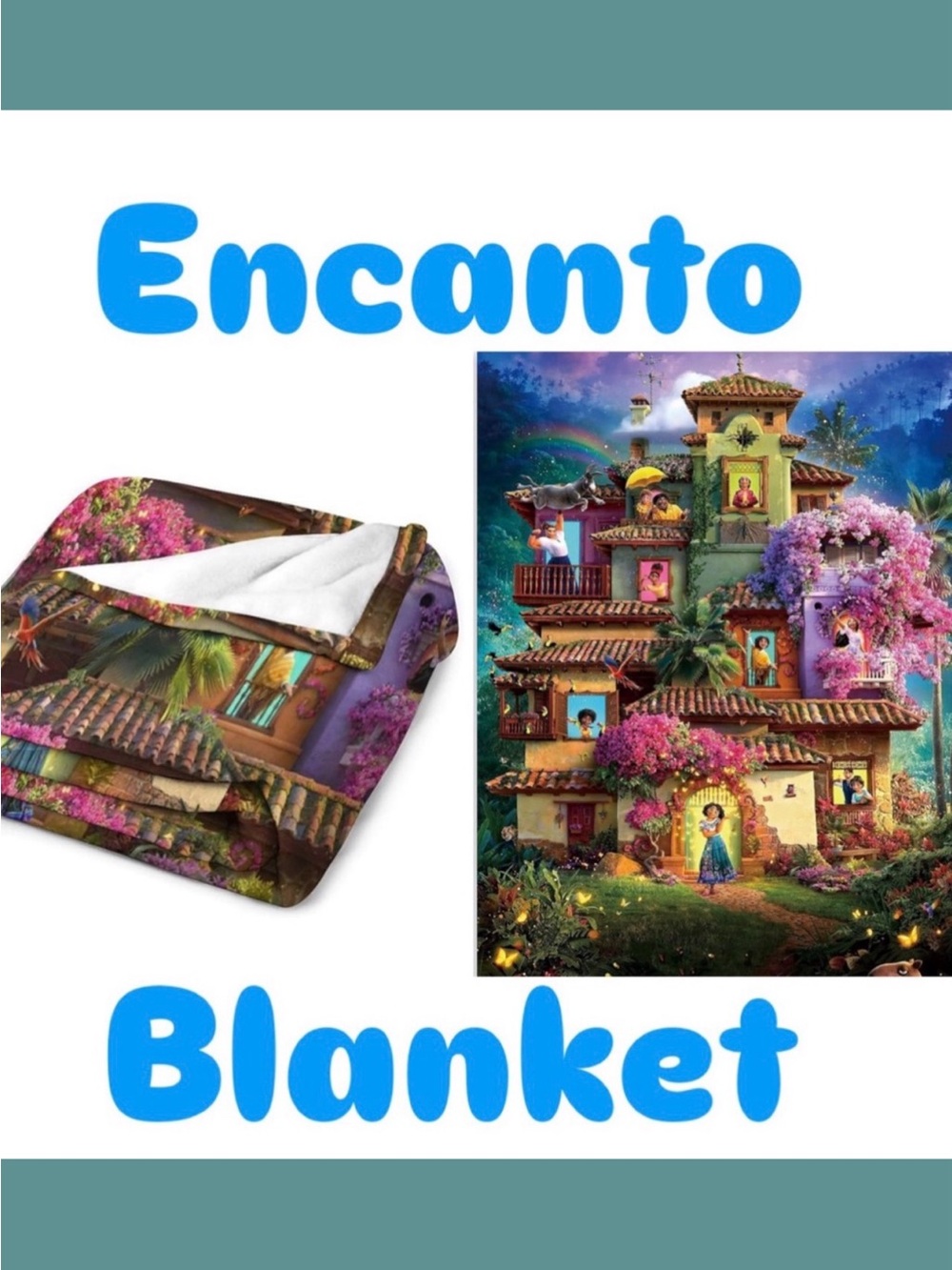 Disney’s Encanto Cozy & Lightweight Plush Blanket 80"x60"